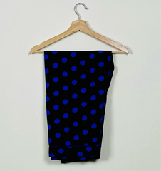 Blue Polka Linen Pajama Set