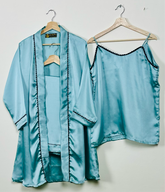 Ferozi Silk 3 Piece Gown Set