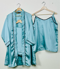 Ferozi Silk 3 Piece Gown Set