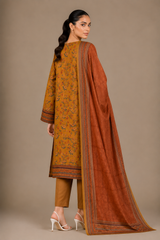 Floral Printed 3-Piece Lawn Suit | Digital Print Kurta, Trouser & Dupatta