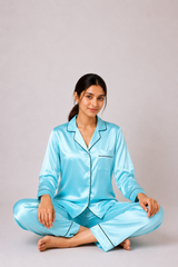 Ferozi Shamoz Silk Pajama Set