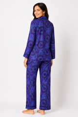 Chanel Indigo Linen Pajama Set