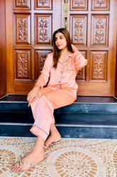 T-Pink Silk Pajama Set