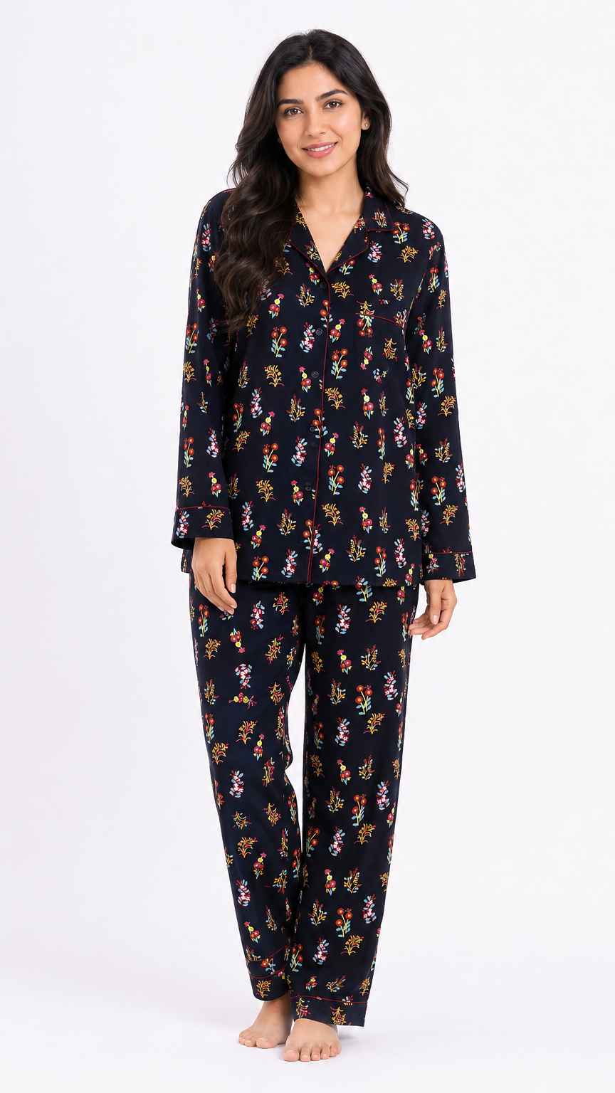 Flora Linen Pajama Set