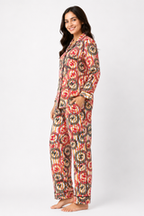Abstractions Linen Pajama Set