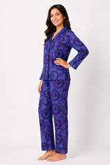 Chanel Indigo Linen Pajama Set