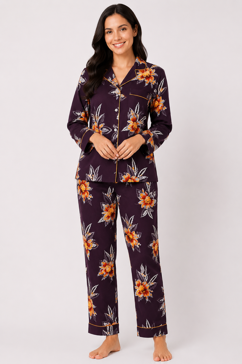 Tyrian Linen Pajama Set