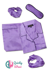 Lillac Silk Pajama Set