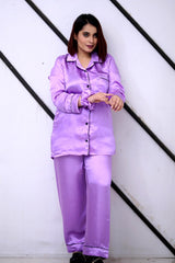 Lillac Silk Pajama Set