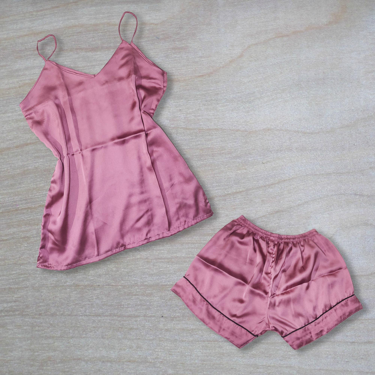 Magenta Silk Camisole Set