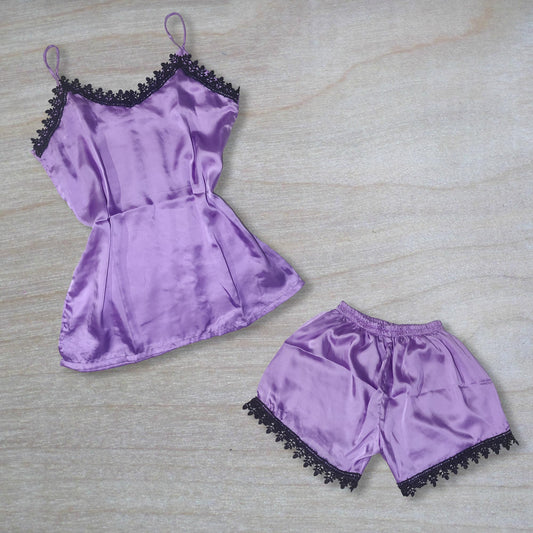 Lillac Silk Camisole Set