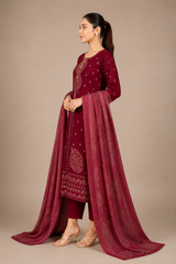 3 Piece full Emroidered Lawn Suit