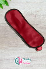 Maroon Luxurious Silk Eye Mask