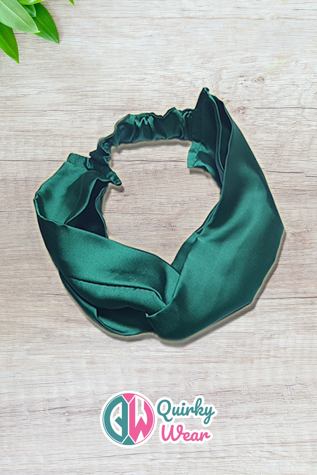 Green Luxurious Silk Headband