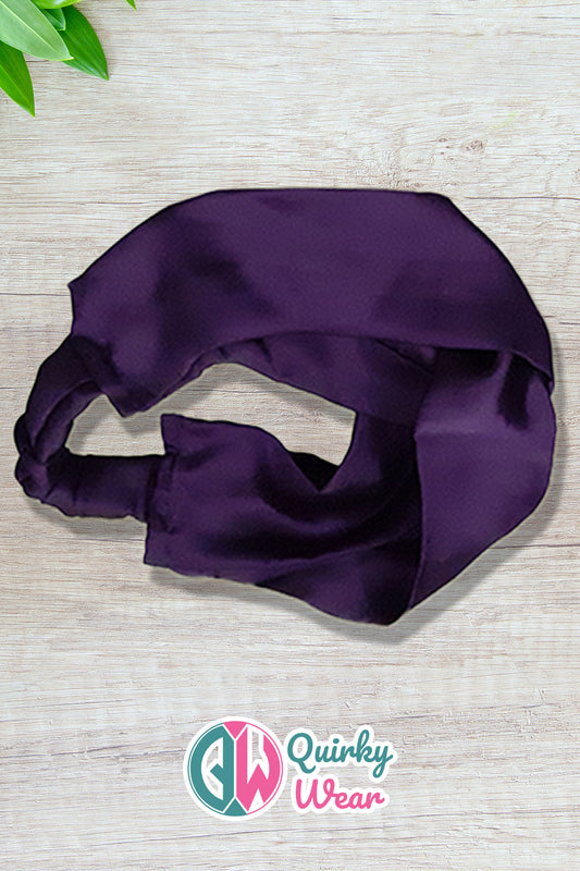 Indigo Luxurious Silk Headband