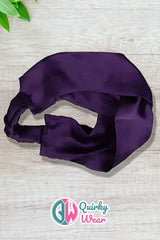 Indigo Luxurious Silk Headband