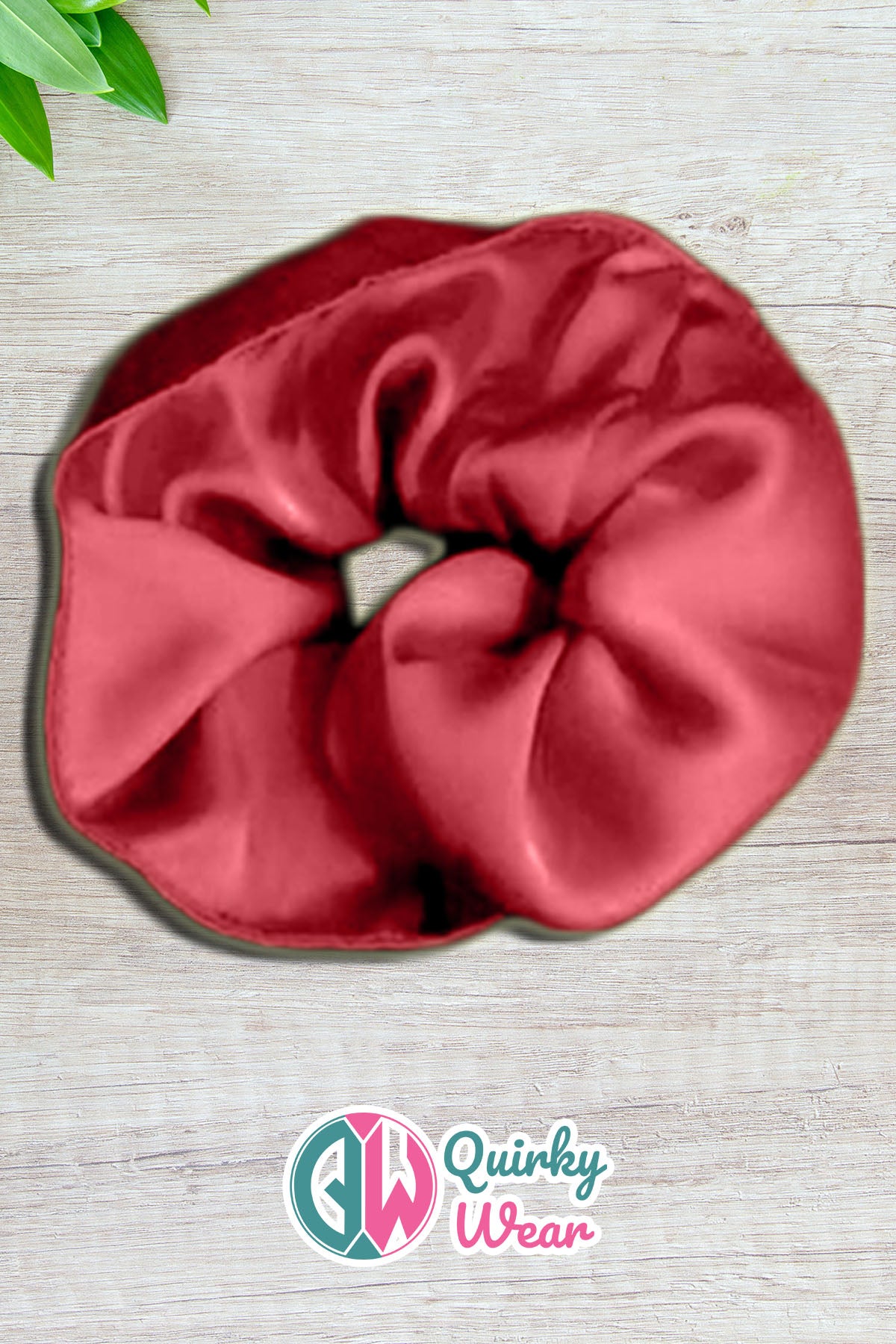 Maroon Luxurious Silk Scrunchie