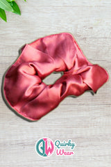 Magenta Luxurious Silk Scrunchie