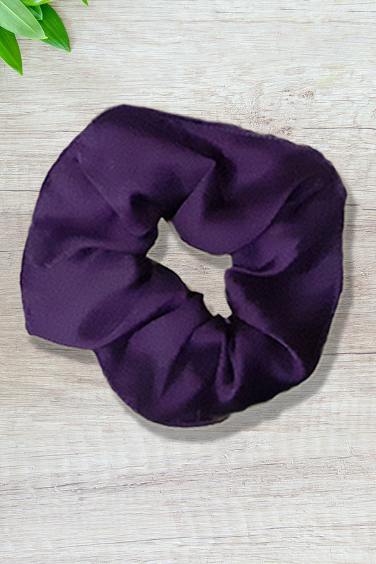 Indigo Luxurious Silk Scrunchie