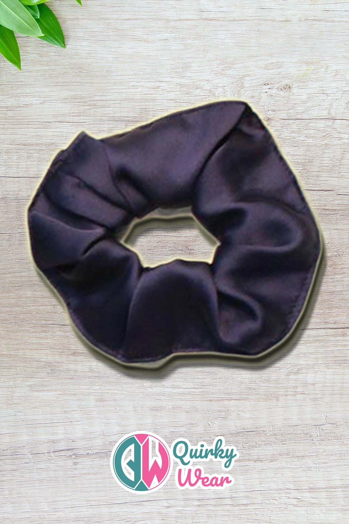 Navy Blue Luxurious Silk Scrunchie